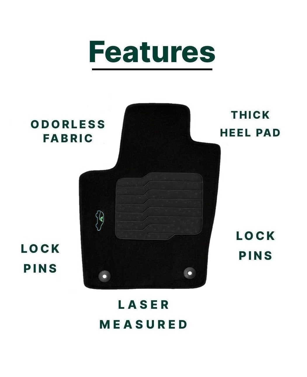 Carpet Floor Mats for 2016 to 2021 Jeep Grand Cherokee & 16 to 23 Dodge Durango