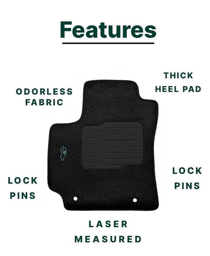 Carpet Floor Mats for 2024 2025 Hyundai Kona (Not for Electric Models)