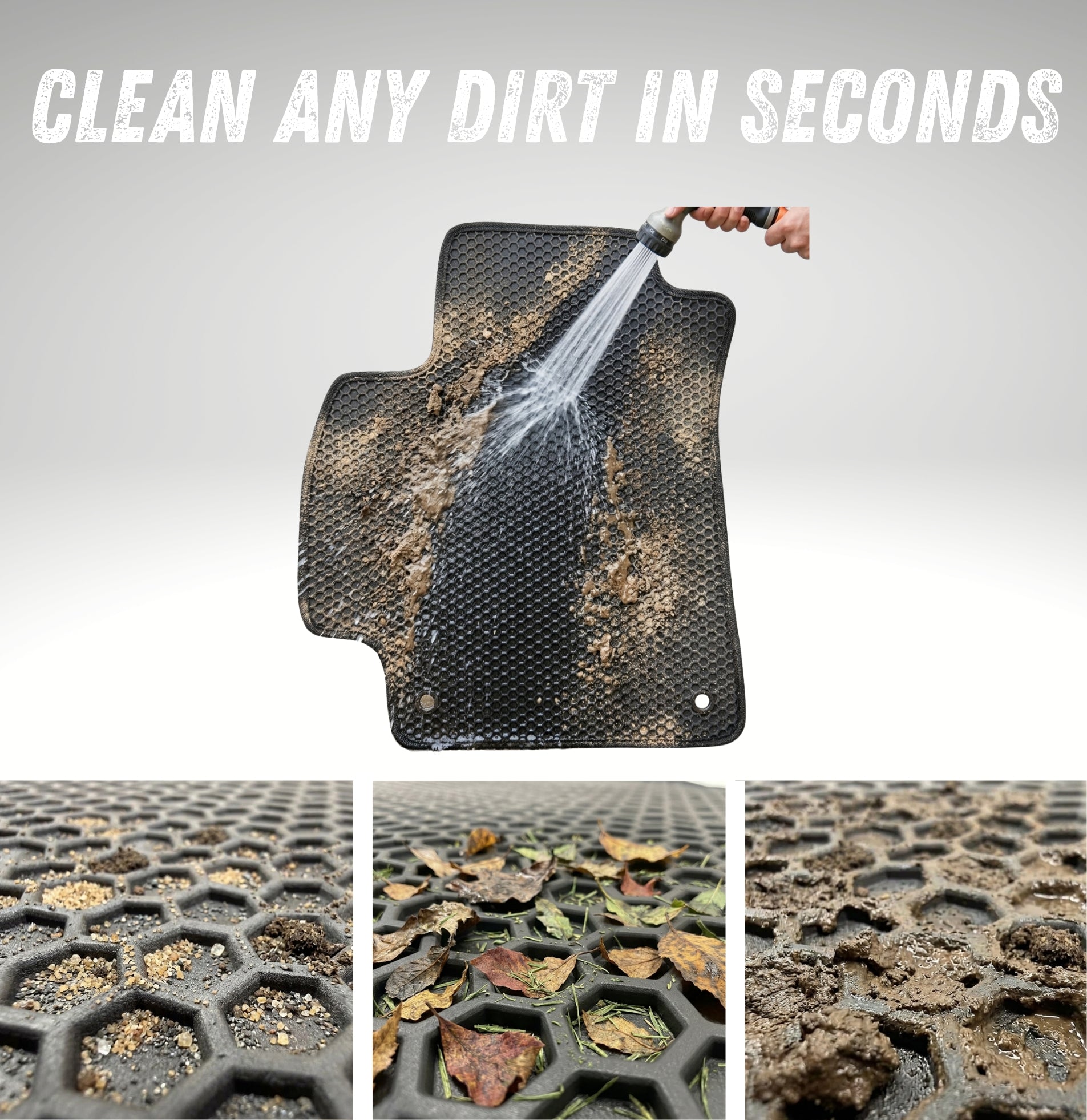 All Weather Honeycomb Floor Mats For 2010 and 2011 Toyota Prius