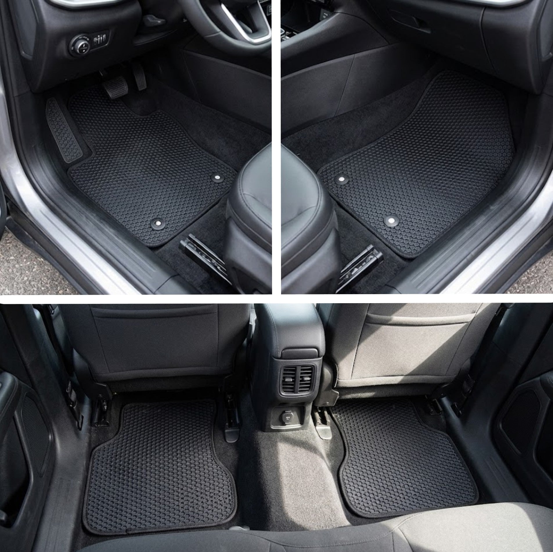 All Weather Honeycomb Floor Mats for 2017 to 2026 Jeep Compass