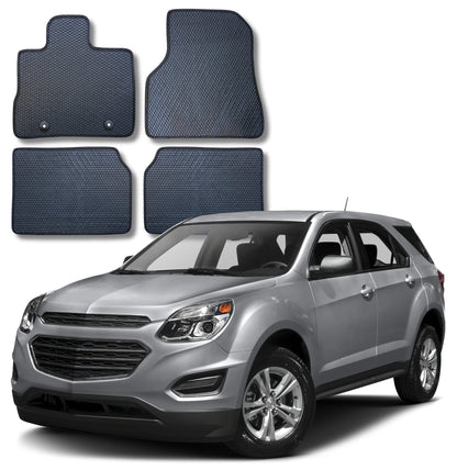 All Weather Honeycomb Floor Mats for 2010 to 2017 Chevrolet Equinox / GMC Terrain