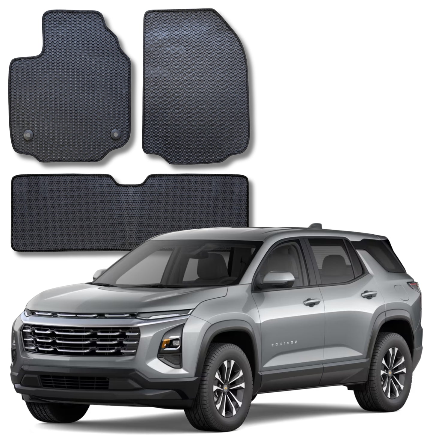 All Weather Honeycomb Floor Mats for 2025 2026 Chevrolet Equinox (not for EV) & GMC Terrain 2025 2026