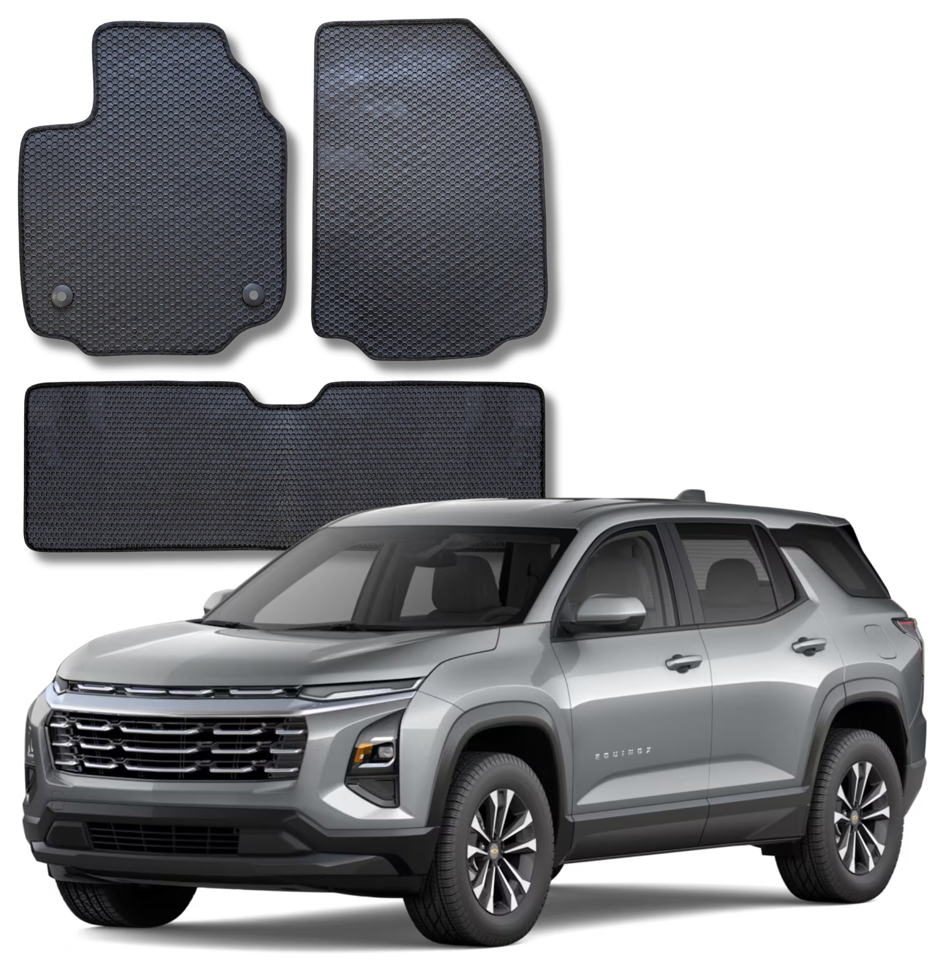 All Weather Honeycomb Floor Mats for 2025 2026 Chevrolet Equinox (not for EV) & GMC Terrain 2025 2026