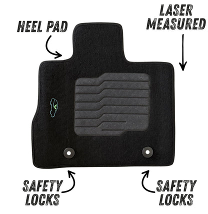 Carpet Floor Mats for 2010 to 2017 Chevrolet Equinox / GMC Terrain, Front and Rear