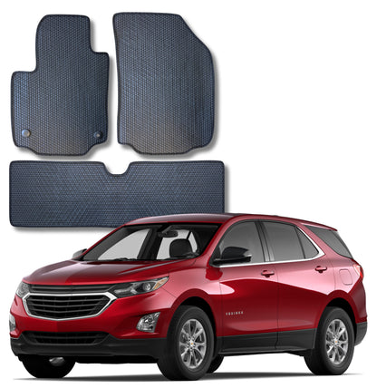 All Weather Honeycomb Floor Mats for 2018 to 2024 Chevrolet Equinox / GMC Terrain