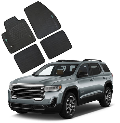 All Weather Floor Mats for 2017 to 2023 GMC Acadia, Front and Rear