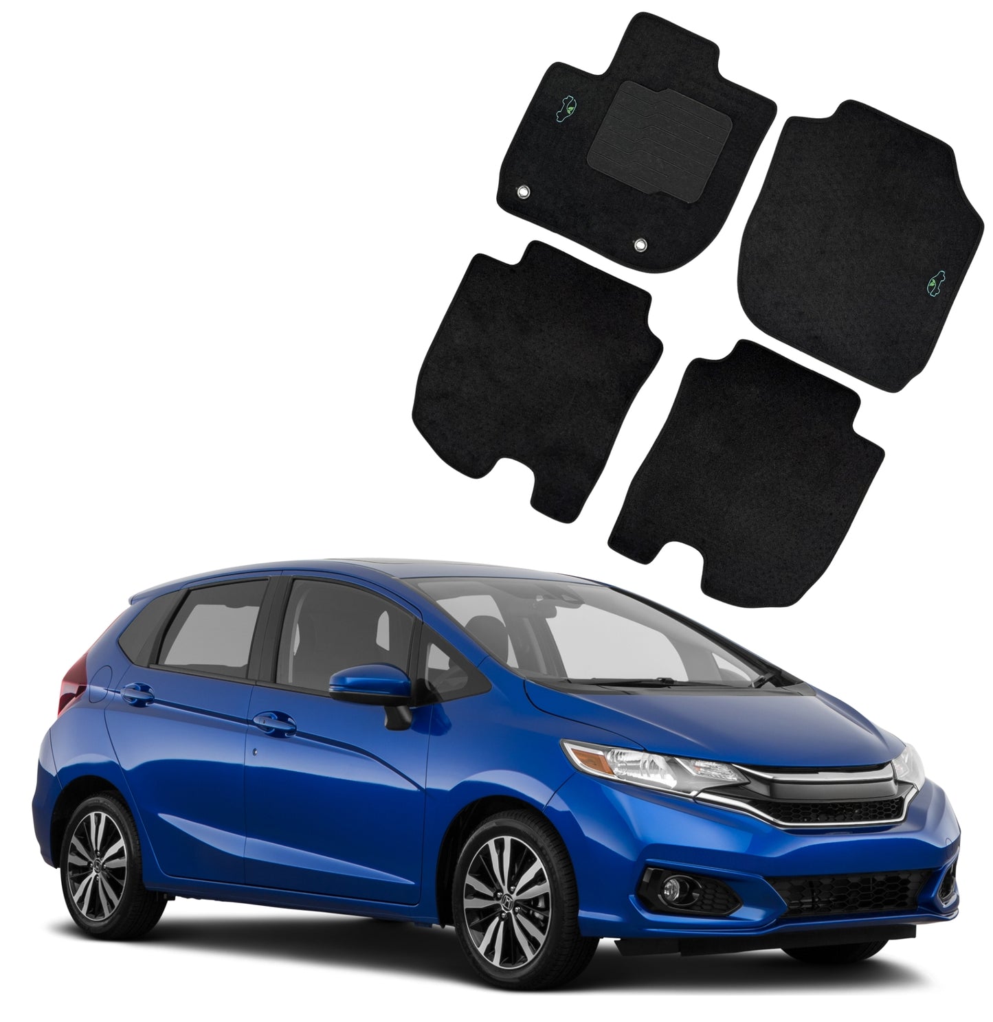 Carpet Floor Mats for 2016 to 2022 Honda HRV / 2015 to 2020 Honda Fit