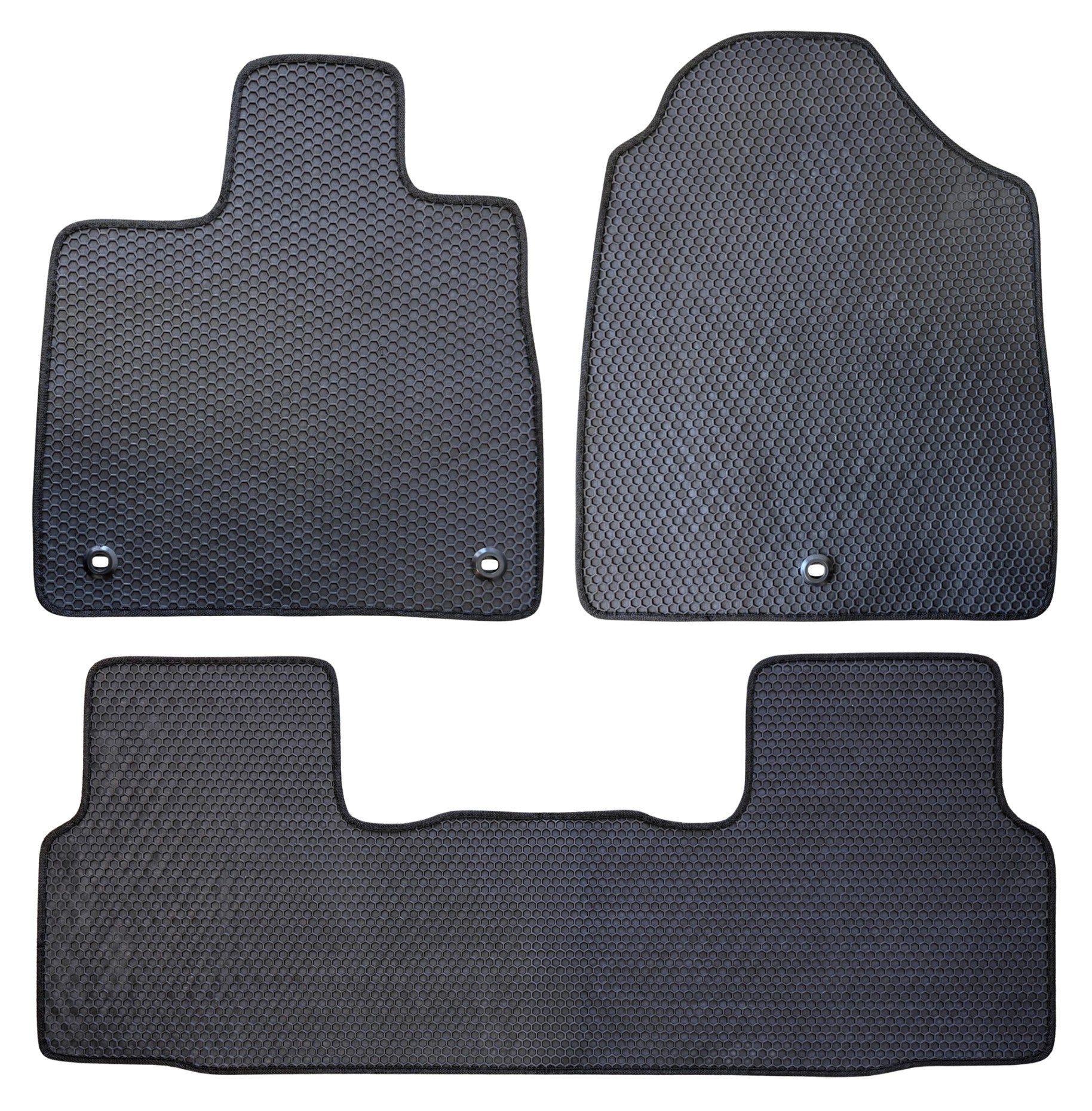 All Weather Honeycomb Floor Mats for 2026 Honda Passport, Front and Rear