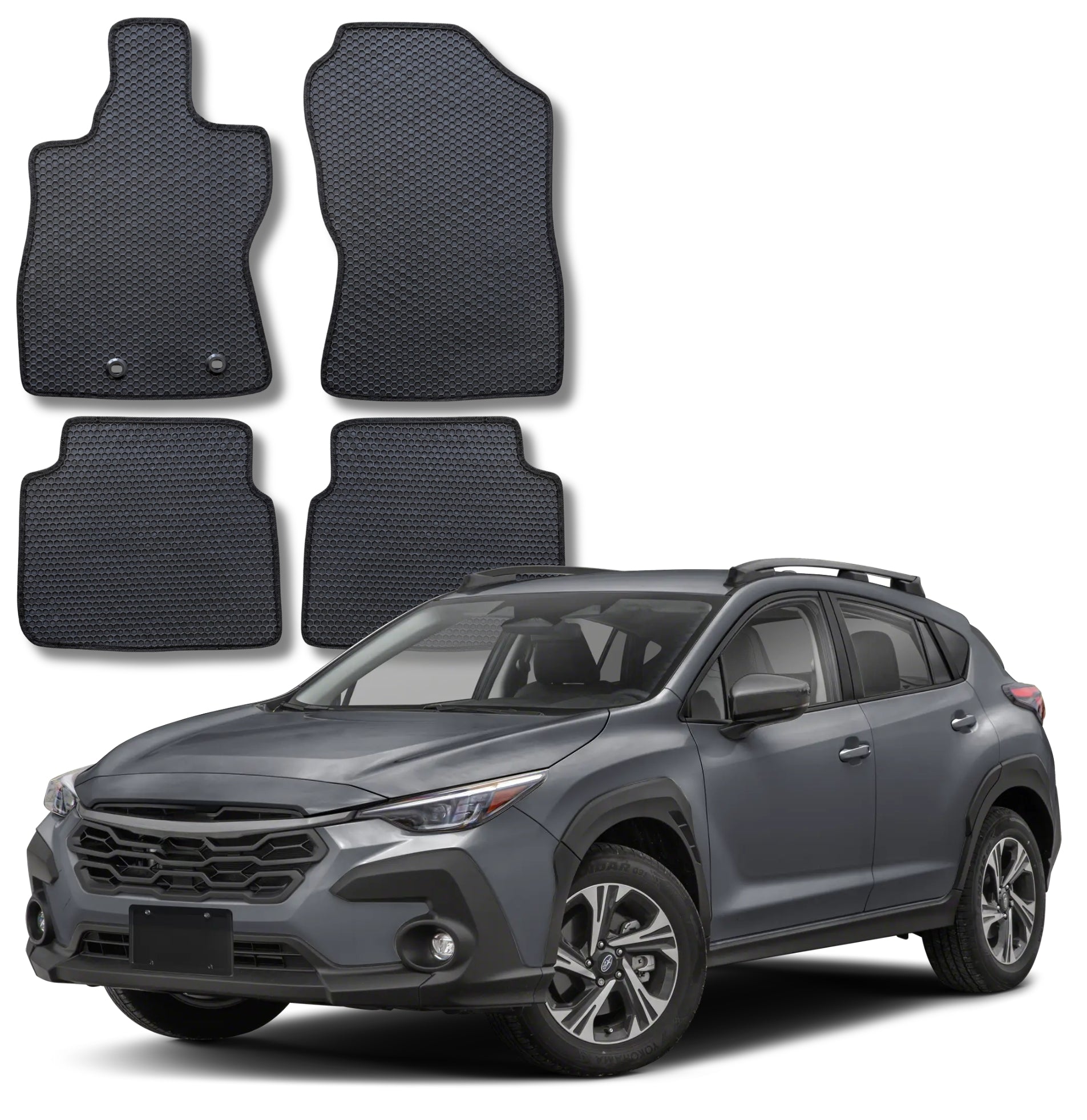 All Weather Honeycomb Floor Mats for 2024-2026 Subaru Crosstrek and Impreza