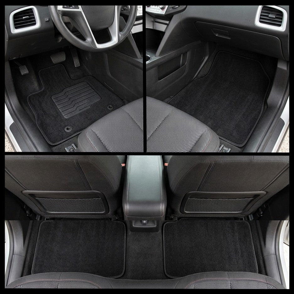 Carpet Floor Mats for 2010 to 2017 Chevrolet Equinox / GMC Terrain, Front and Rear