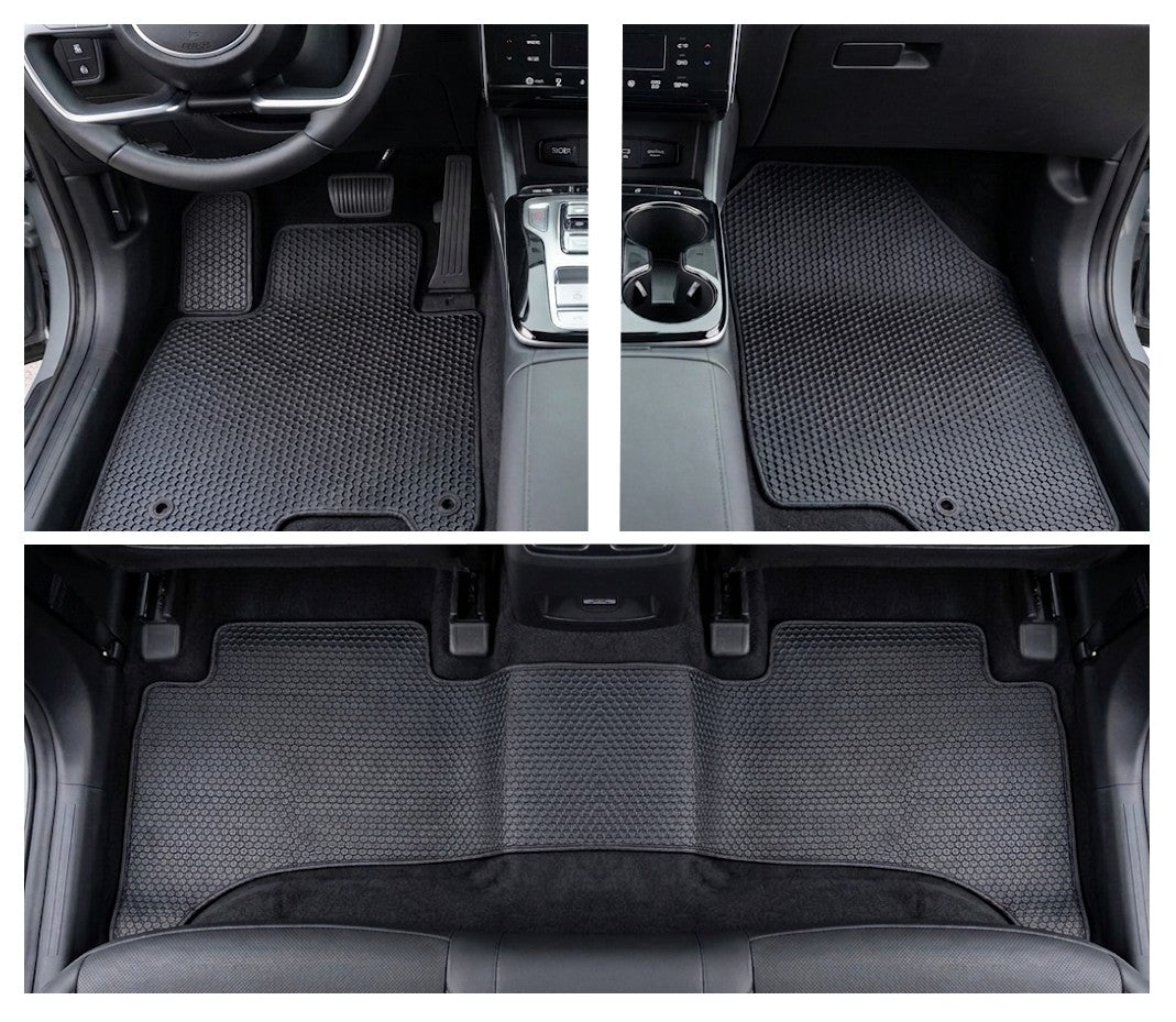 All Weather Floor Mats for 2022 to 2026 Hyundai Santa Cruz, Front and Rear