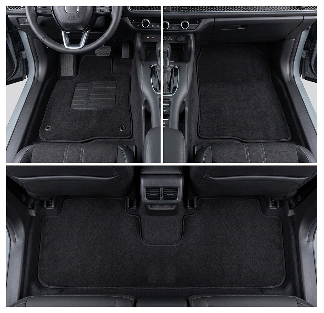 Carpet Floor Mats for 2023 to 2026 Honda HR-V, Front and Rear, Black