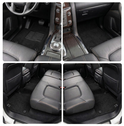 Carpet Floor Mats for 2019 to 2024 Nissan Armada / Infiniti QX80, Front and Rear