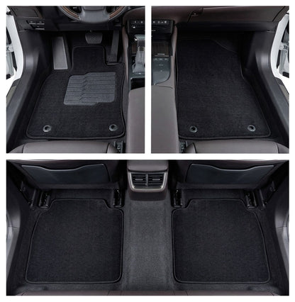 Carpet Floor Mats for 2019 to 2025 Lexus ES350/ES300h, Front and Rear, Black