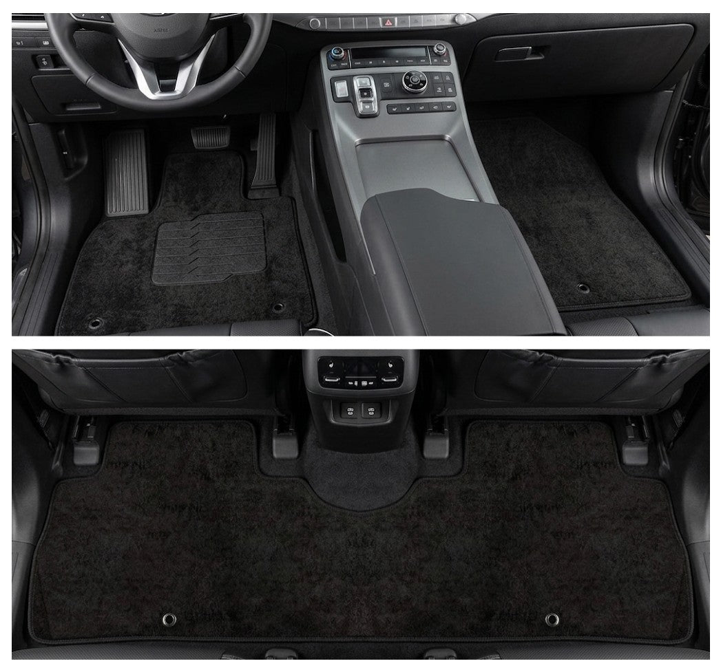Carpet Floor Mats For 2020 to 2025 Hyundai Palisade, Front and Rear