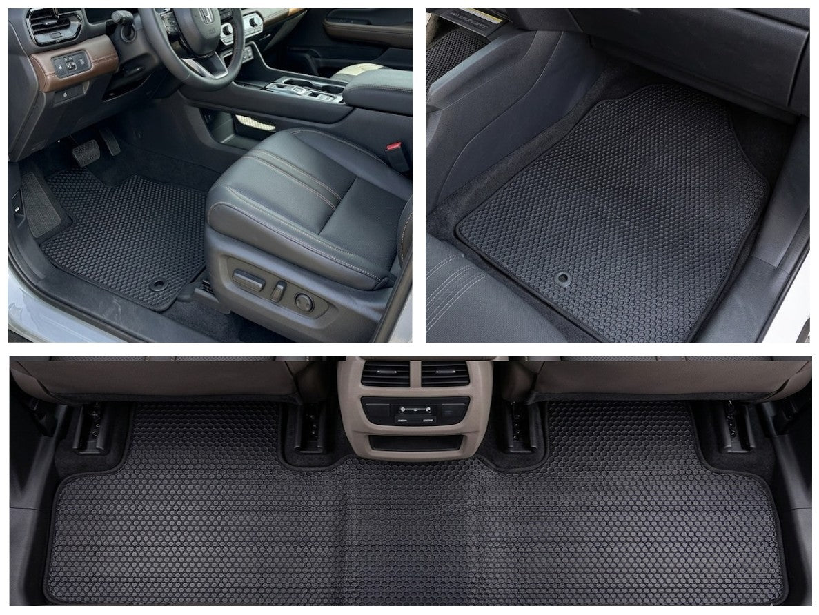 All Weather Honeycomb Floor Mats for 2026 Honda Passport, Front and Rear