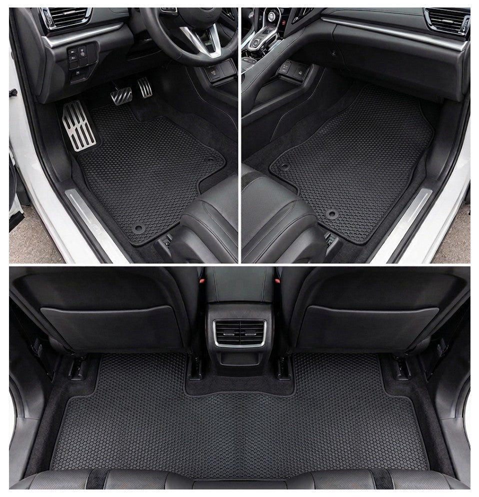 All Weather Honeycomb Floor Mats for 2019 to 2026 Acura RDX, Front and Rear