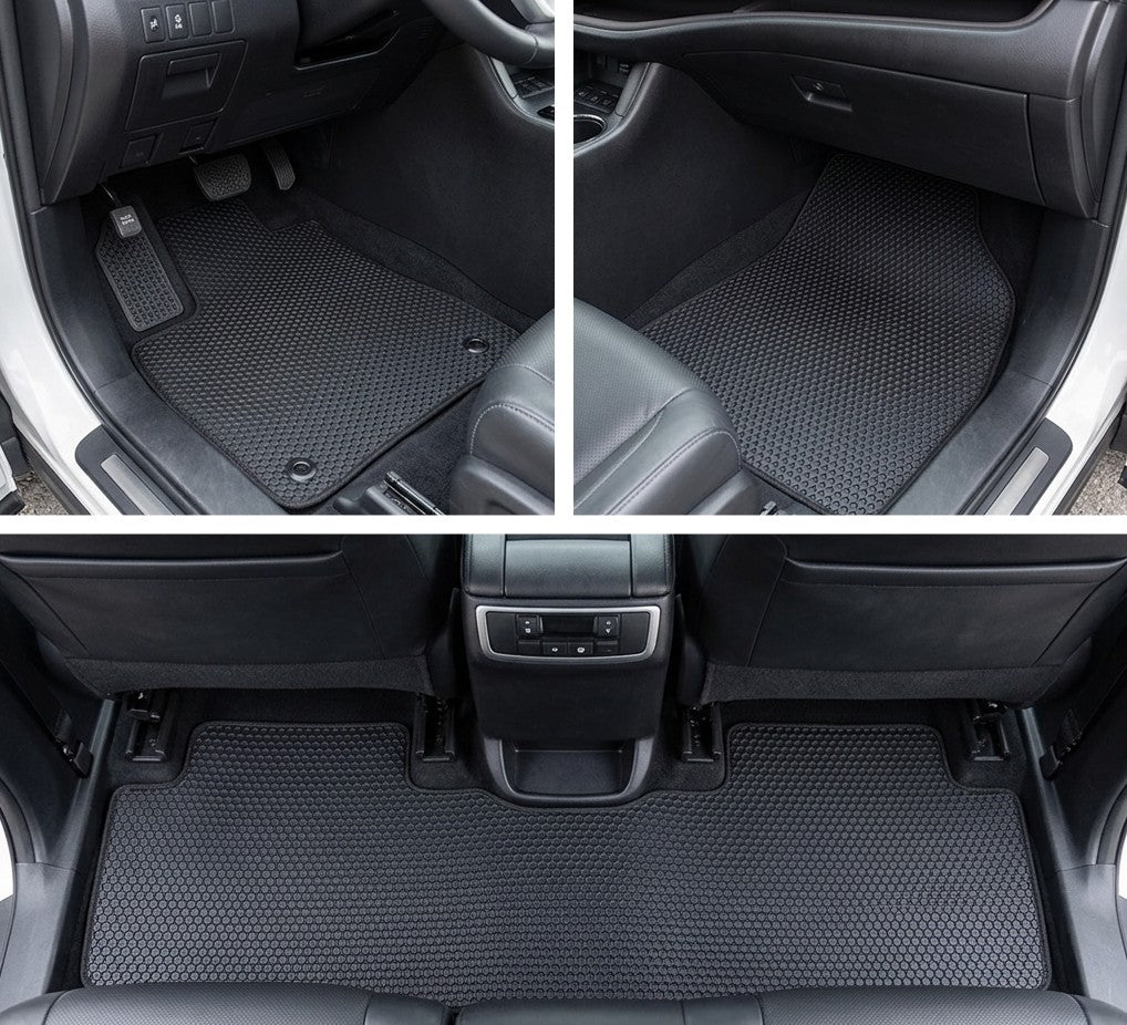 All Weather Honeycomb Floor Mats for 2014 to 2019 Toyota Highlander