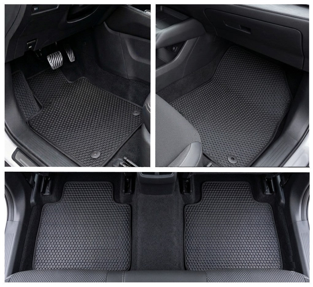 All Weather Honeycomb Floor Mats for 2025 to 2026 Nissan Kicks, Front and Rear