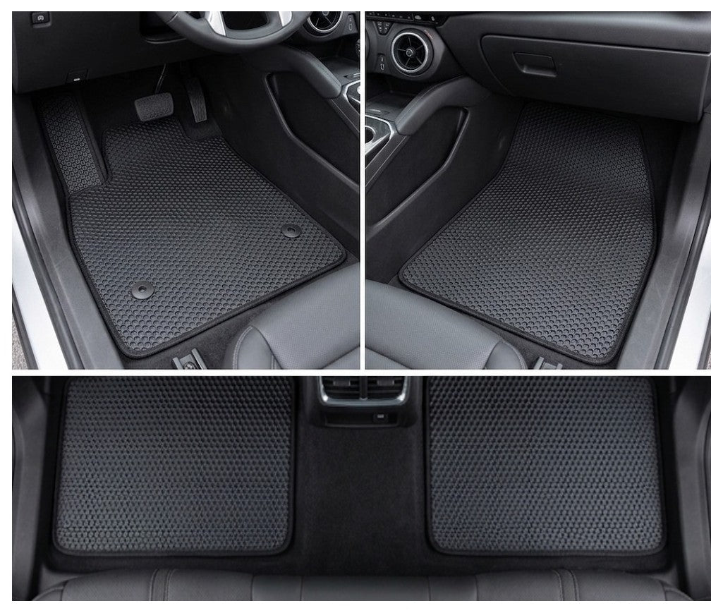 All Weather Honeycomb Floor Mats for 2019 to 2026 Chevrolet Blazer, Front and Rear