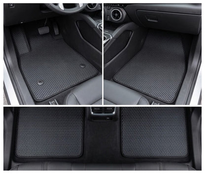 All Weather Honeycomb Floor Mats for 2019 to 2026 Chevrolet Blazer, Front and Rear