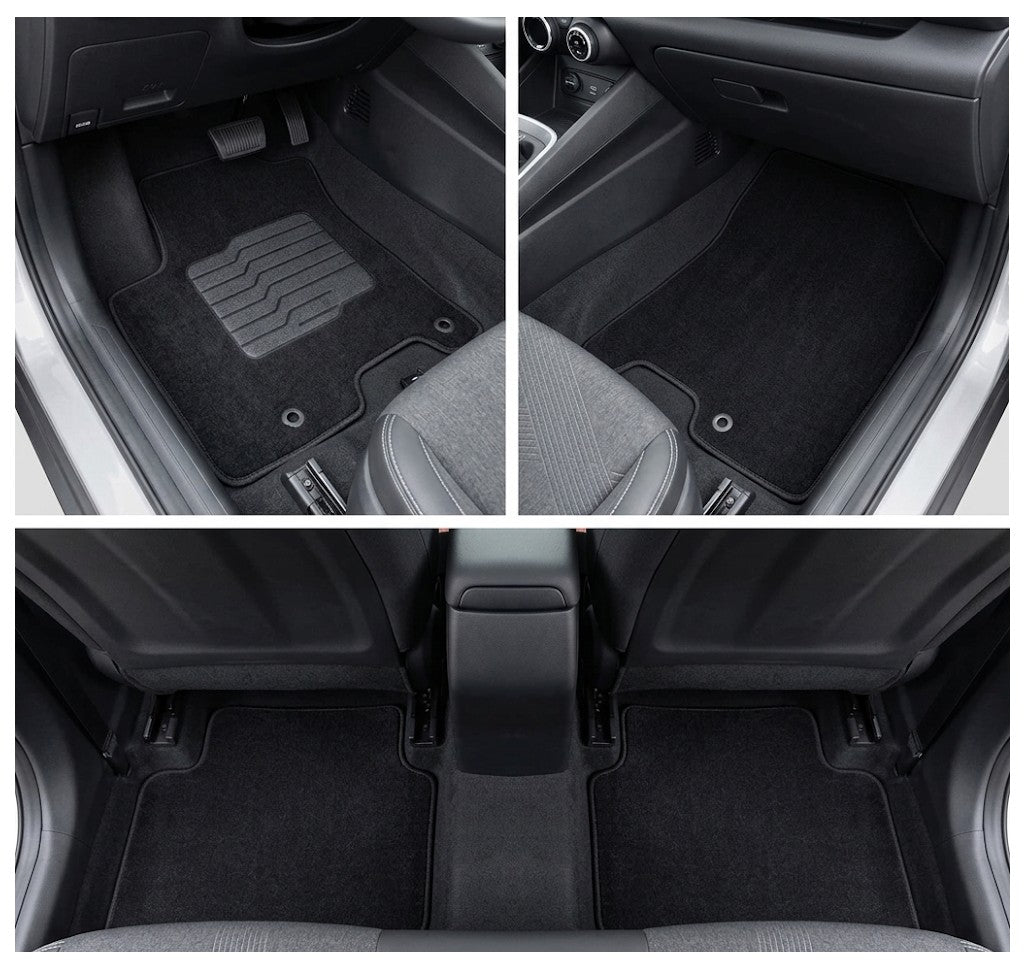 Carpet Floor Mats for 2020 to 2026 Hyundai Venue, Front and Rear