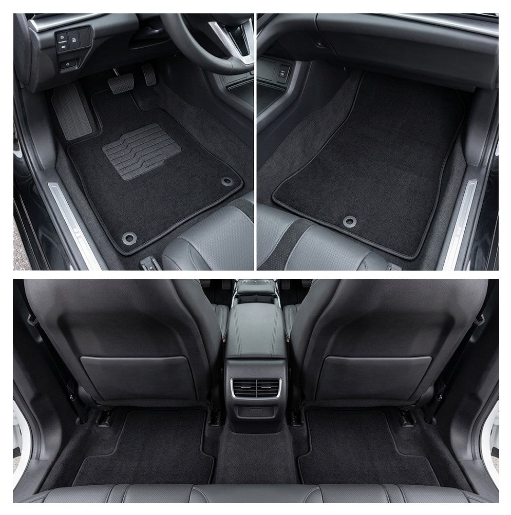 Carpet Floor Mats for 2021 to 2025 Acura TLX, Front and Rear, Black