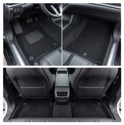 Carpet Floor Mats for 2021 to 2025 Acura TLX, Front and Rear, Black