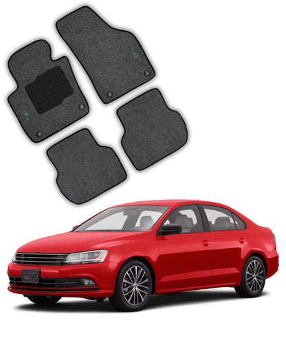 Carpet Floor mats for 2011 to 2018 Volkswagen Jetta - Gray