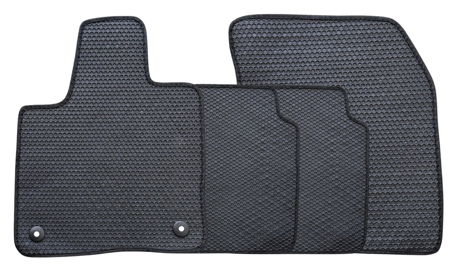 All Weather Honeycomb Floor Mats for 2024 to 2026 Lincoln Nautilus, Front and Rear, Black