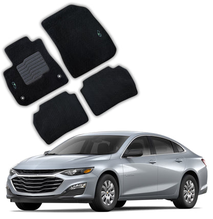 Carpet Floor Mats For 2016 to 2025 Chevrolet Malibu, Front and Rear
