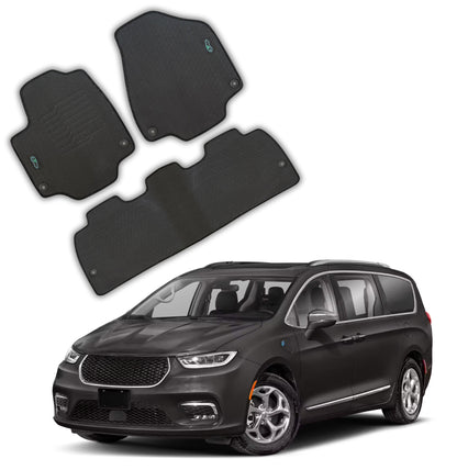 Floor Mats All Weather for 2017 to 2025 Pacifica Hybrid (Not for Gas Models)