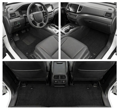 Carpet Floor Mats For 2016 to 2022 Honda Pilot, Front and Rear