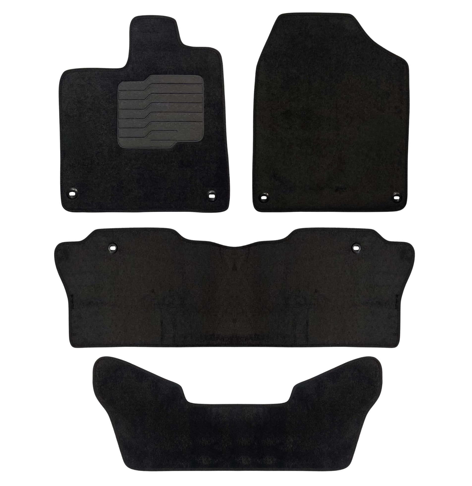 Carpet Floor Mats for 2016 to 2022 Honda Pilot 7-Seat Full Set, Front, Rear and 3rd Row