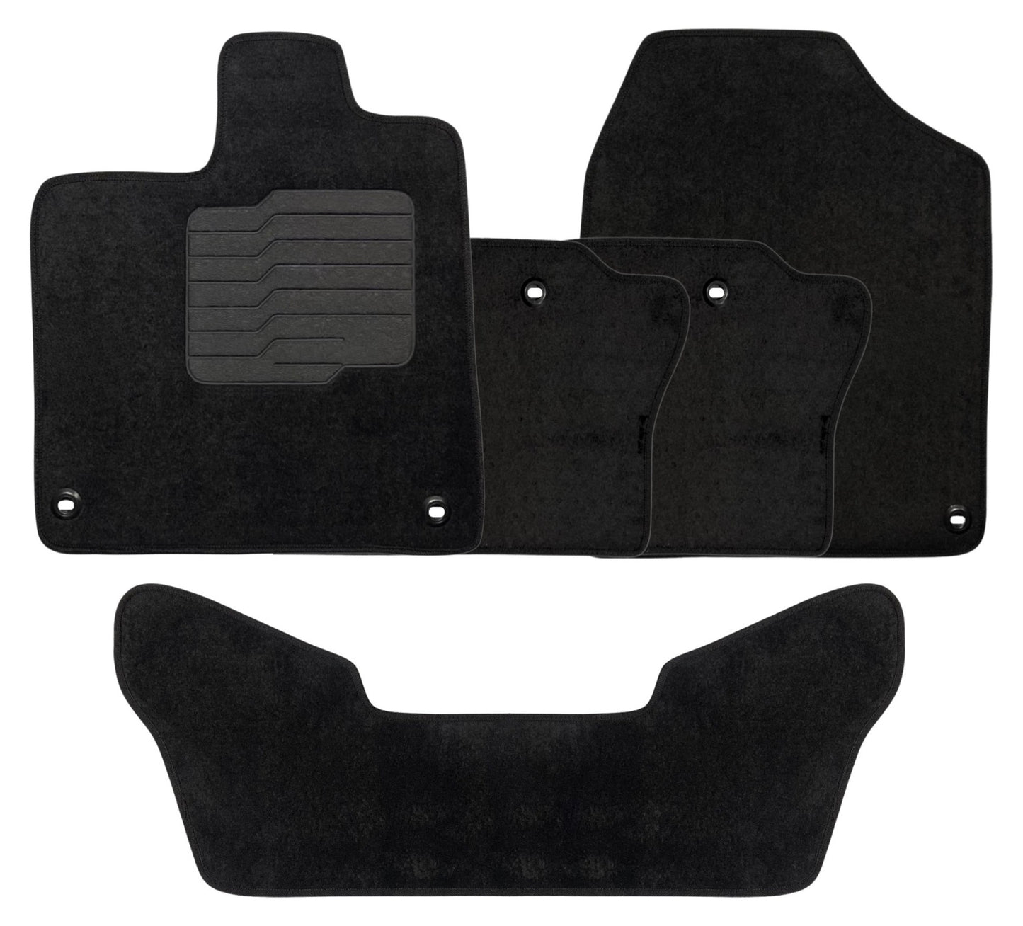 Carpet Floor Mats for 2016 to 2022 Honda Pilot 7-Seat Full Set, Front, Rear and 3rd Row