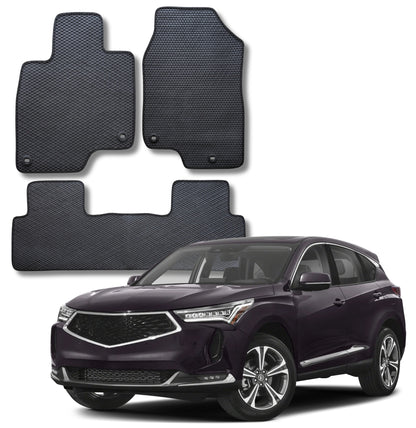 All Weather Honeycomb Floor Mats for 2019 to 2026 Acura RDX, Front and Rear