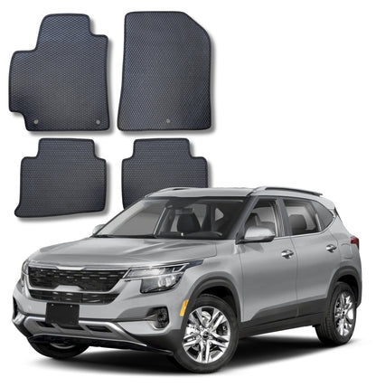 All Weather Honeycomb Floor Mats for 2021 to 2026 Kia Seltos