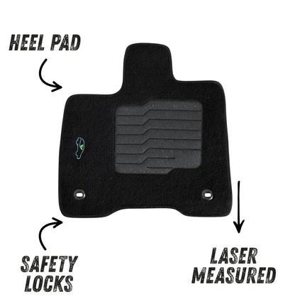 Carpet Floor Mats for 2021 to 2025 Toyota Sienna, Driver and Passenger Only