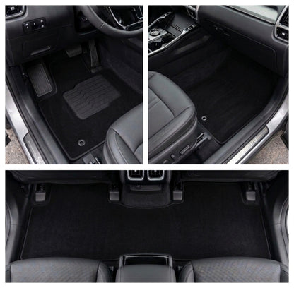 Carpet Floor Mats for 2021 to 2026 Kia Sorento Full 3-Row Set (Not for Hybrid Models), Front and Rear