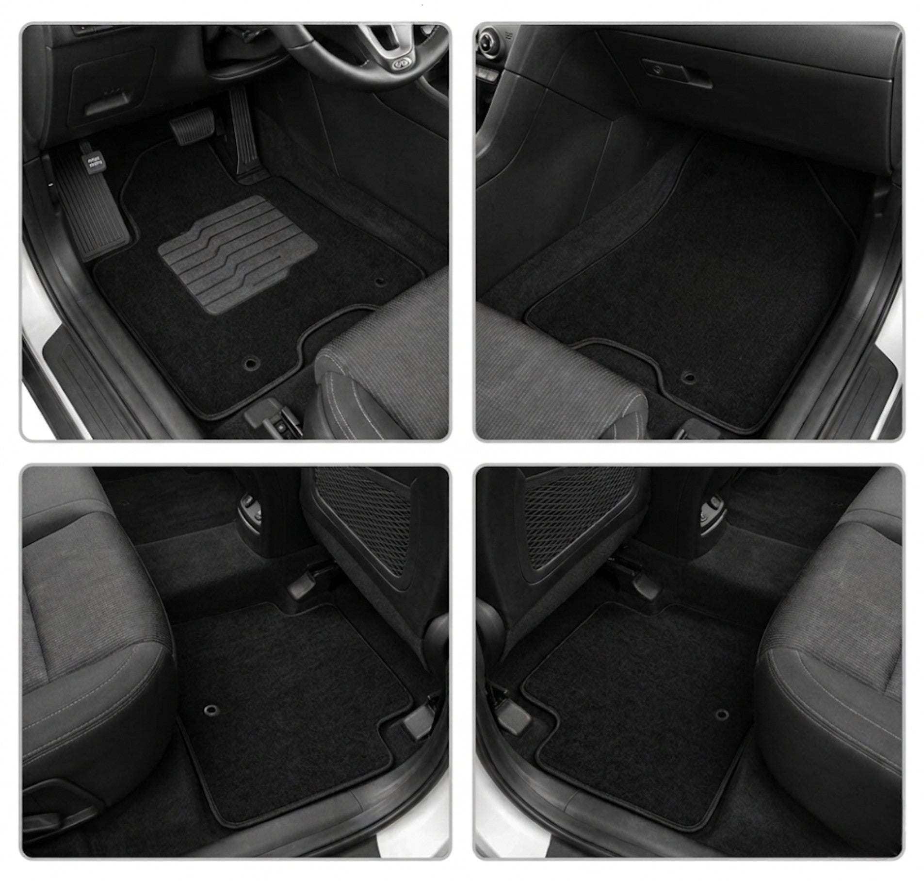 Carpet Floor Mats for 2017 to 2022 Kia Sportage / 2019 to 2021 Hyundai Tucson, Front and Rear