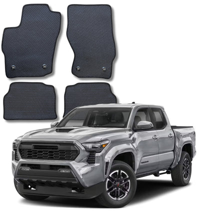 All Weather Honeycomb Floor Mats for 2024 to 2026 Toyota Tacoma, Front and Rear