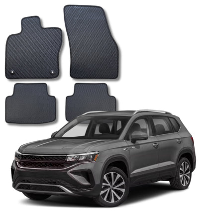 All Weather Honeycomb Floor Mats for 2022 to 2026 Volkswagen Taos
