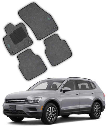Carpet Floor Mats for 2018 to 2024 Volkswagen Tiguan - Gray