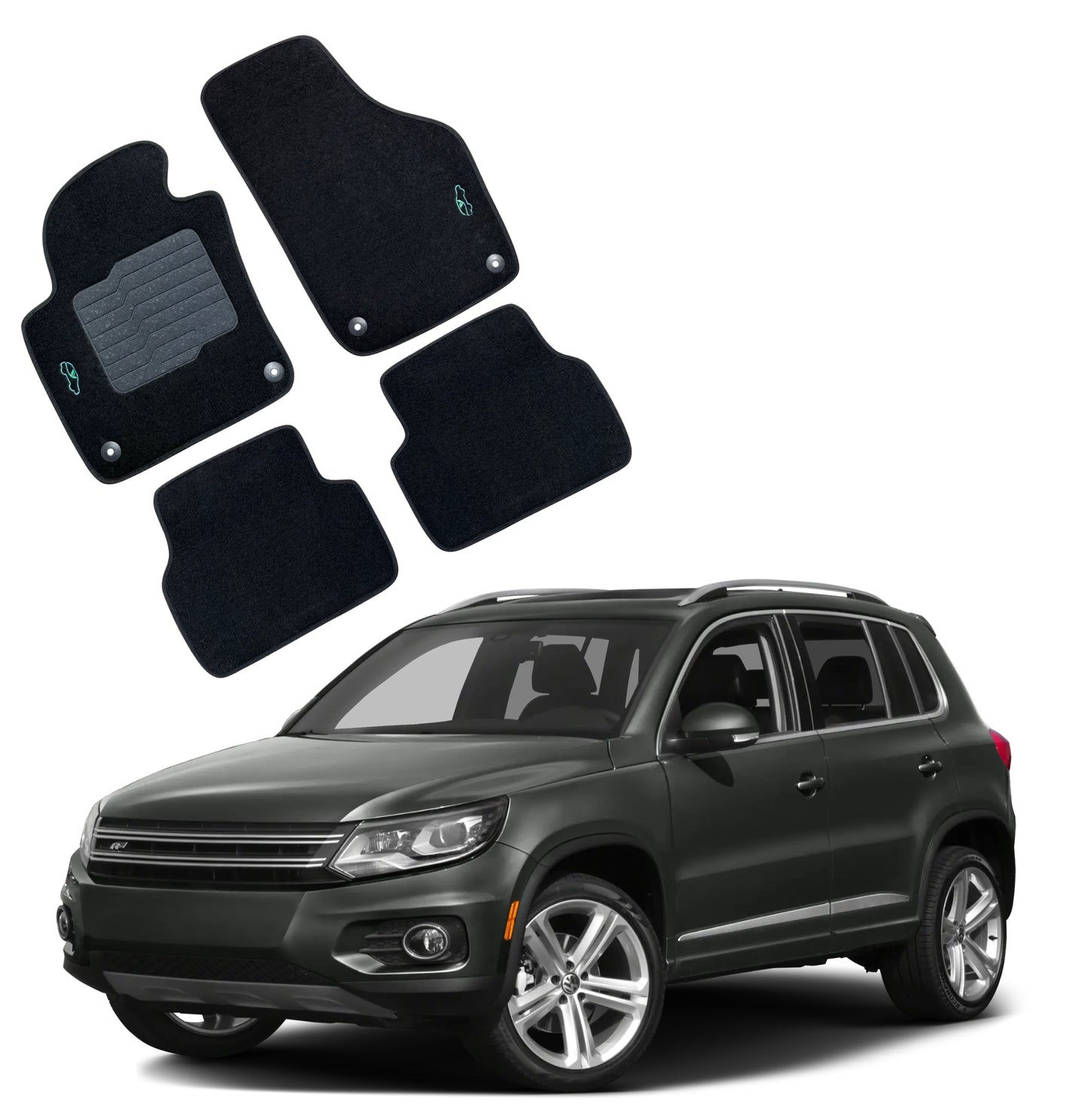 Carpet Floor Mats for Volkswagen Tiguan 2011 to 2017