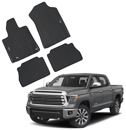 All Weather Floor Mats for 2014 to 2021 Toyota Tundra CrewMax Cab Models