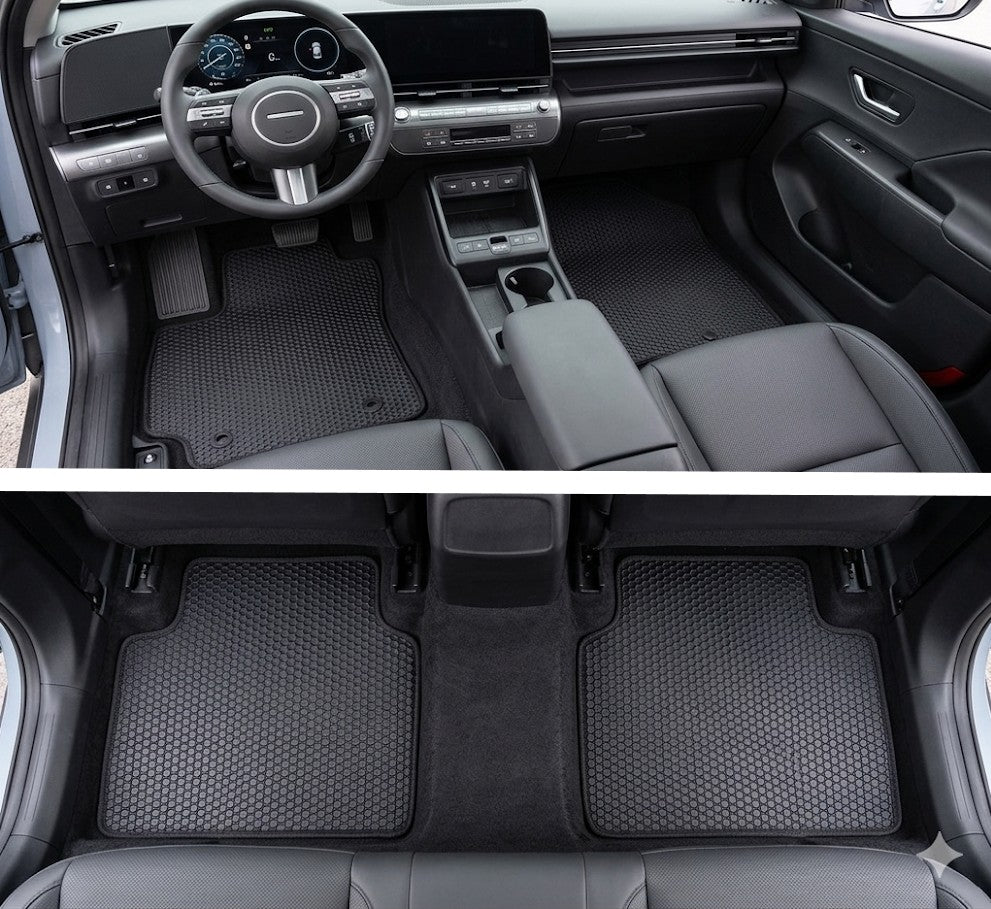 All Weather Floor Mats for 2024 to 2026 Hyundai Kona (Not for Electric Models)