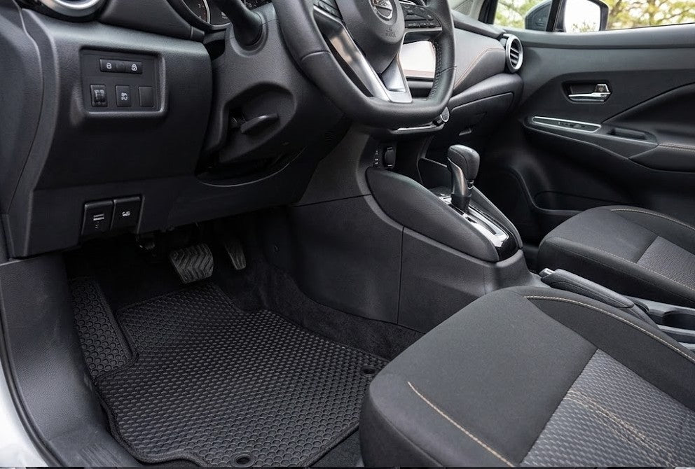 All Weather Honeycomb Floor Mats for 2020 to 2025 Nissan Versa (Not for Versa Note)