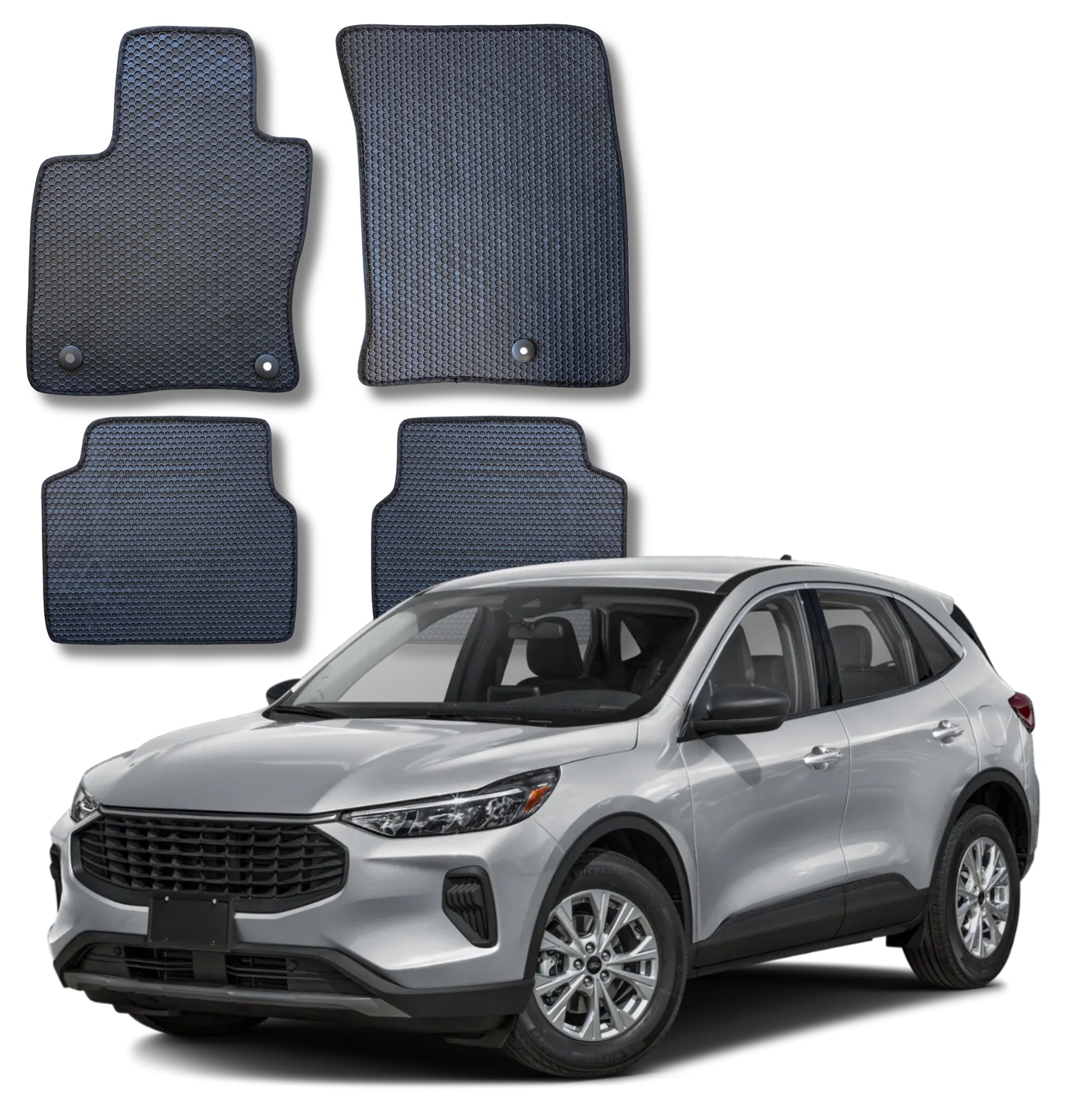 All Weather Honeycomb Floor Mats for 2020 to 2026 Ford Escape
