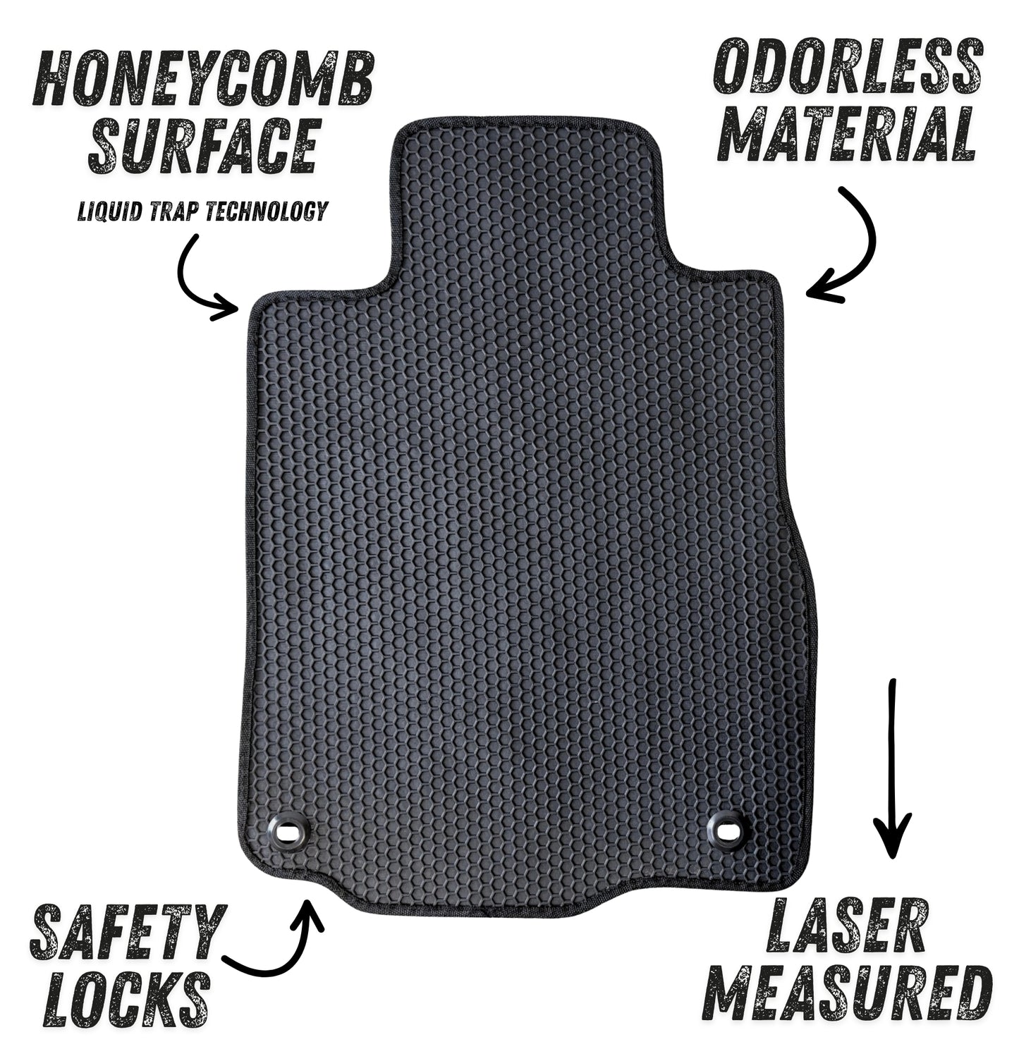 All Weather Honeycomb Floor Mats for 2012 to 2016 Honda CR-V