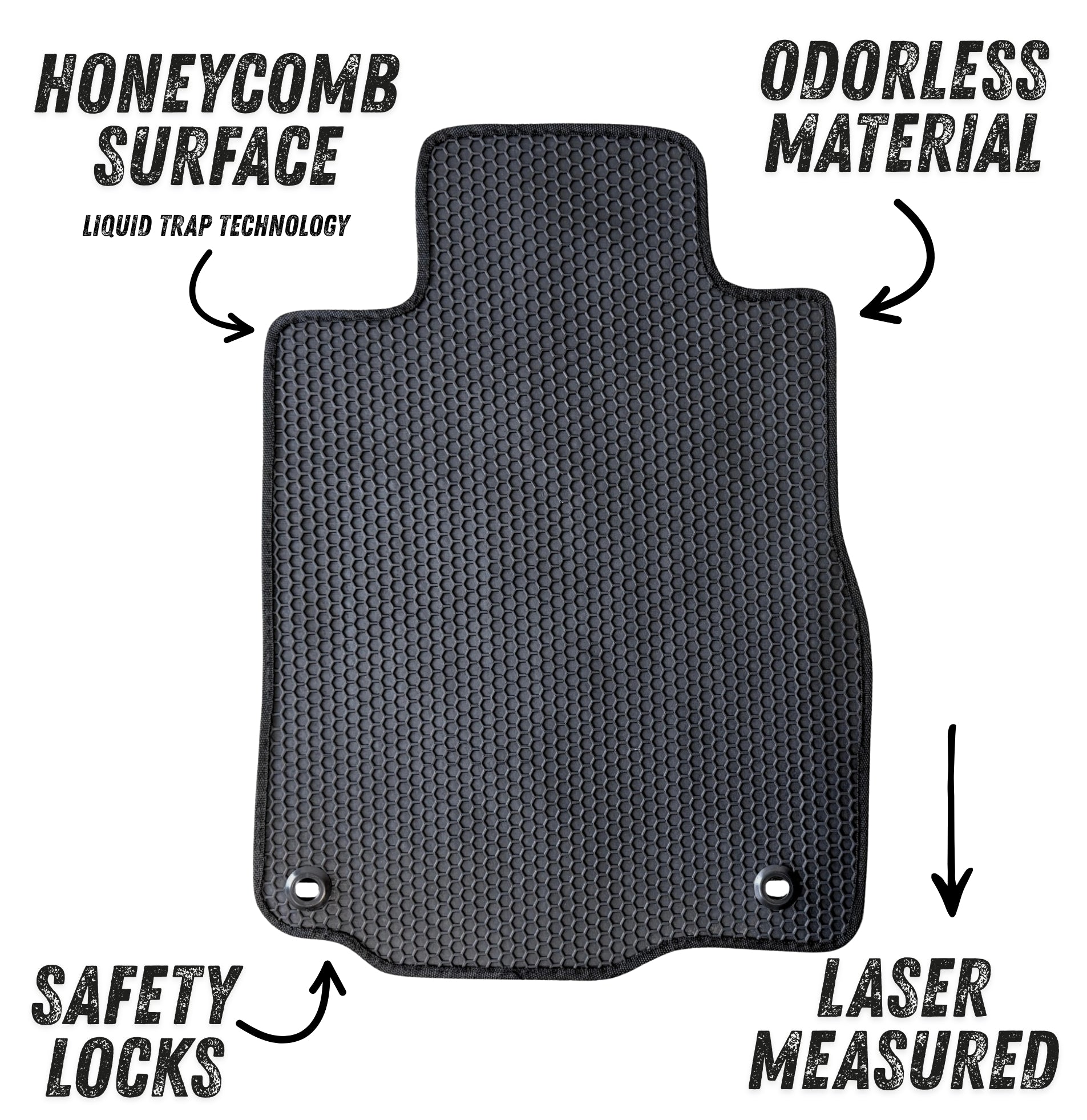 All Weather Honeycomb Floor Mats for 2012 to 2016 Honda CR-V